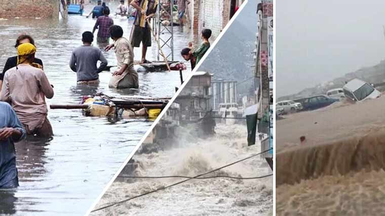 خیبرپختونخوا: مون سون بارشوں اور سیلاب سے 71 افراد جاں بحق، 86 زخمی