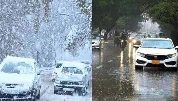 خیبر پختونخوا: کئی اضلاع میں بارش اور برفباری، سیلاب کا خدشہ