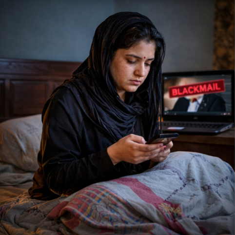 آپ کی خاموشی، بلیک میلر کا سب سے بڑا ہتھیار ہے