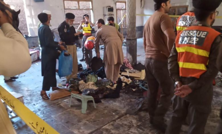 پشاور مدرسہ دھماکہ: 55 مشتبہ افراد گرفتار